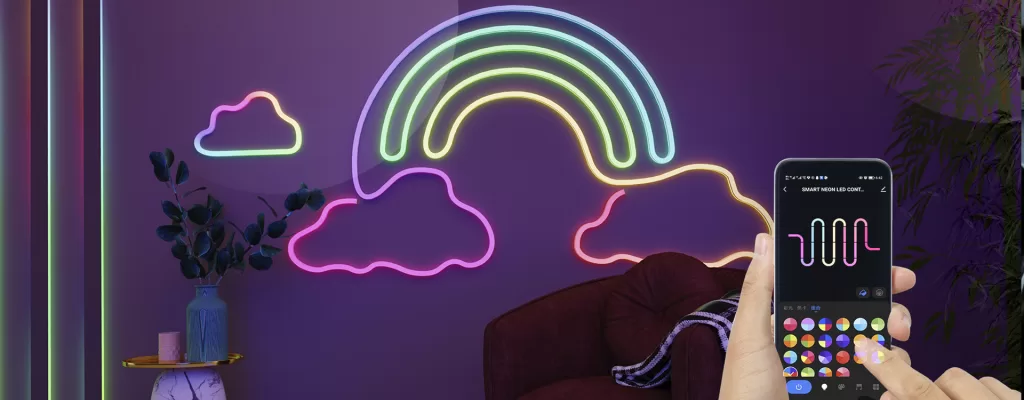 5V WIFI+Bluetooth Infrared Symphony Music Neon Light