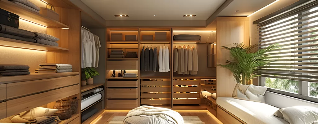 COB smart LED strip kit installed in a bedroom ambient lighting project