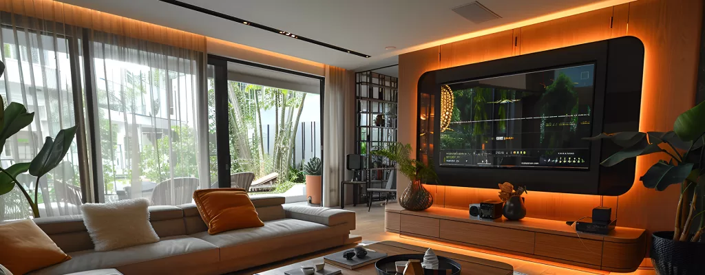 COB smart LED strip kit installed in a bedroom ambient lighting project