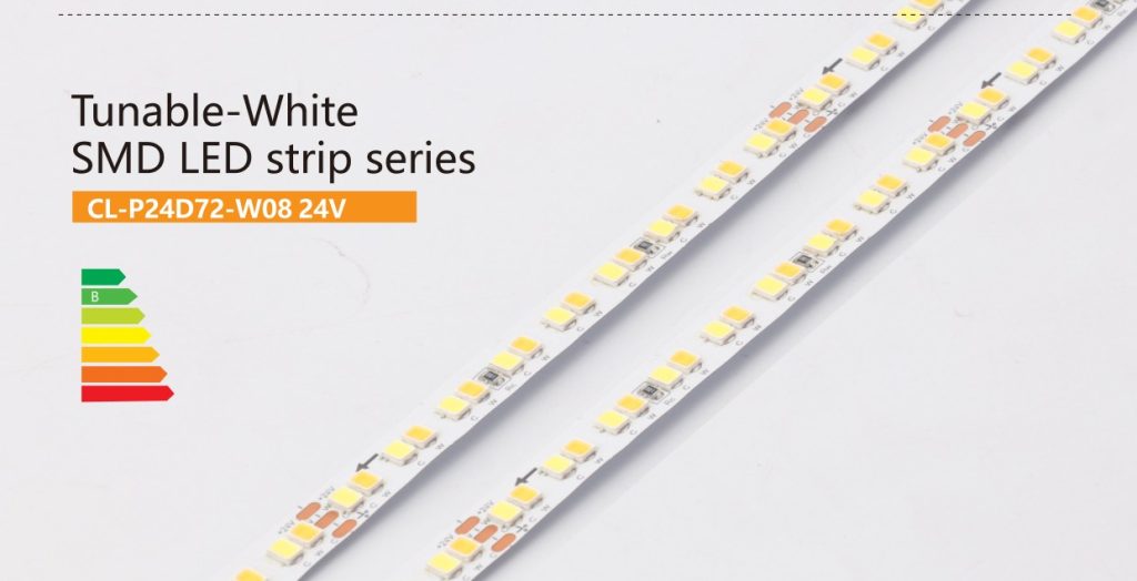 Two colour temperatures in one strip