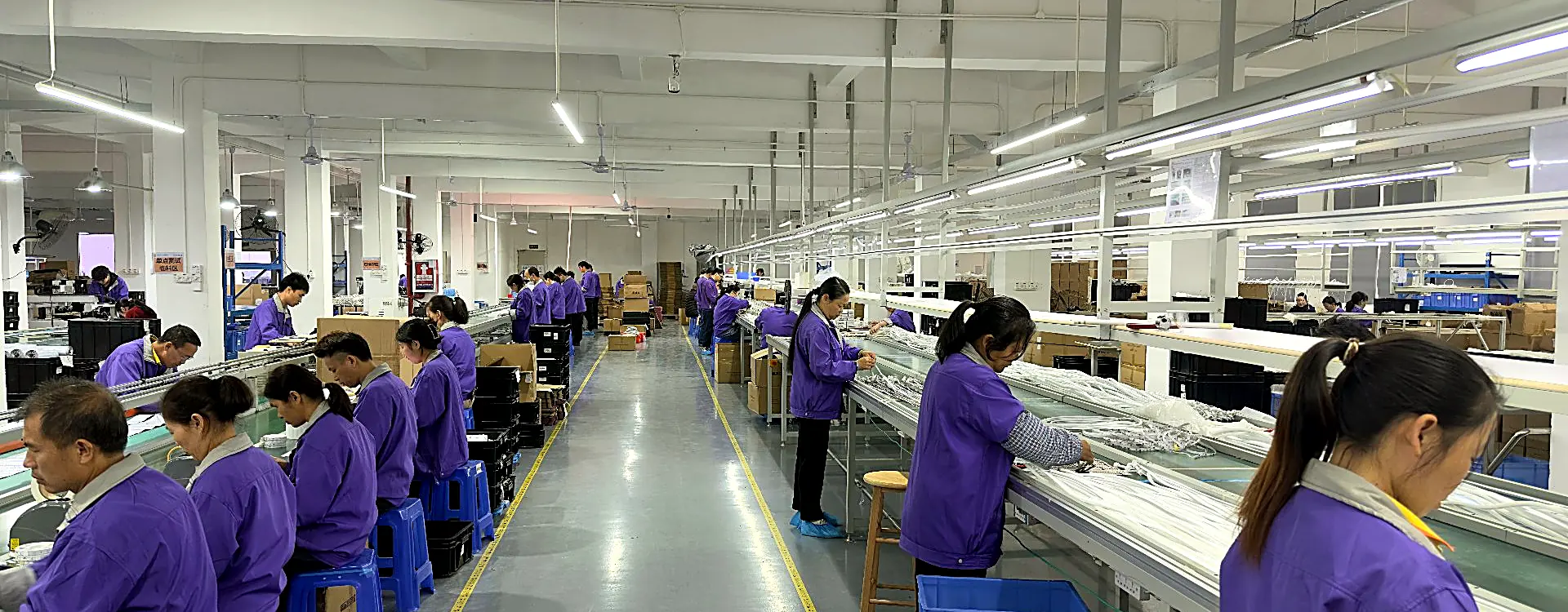 SMT and assembly lines at CL Lighting factory