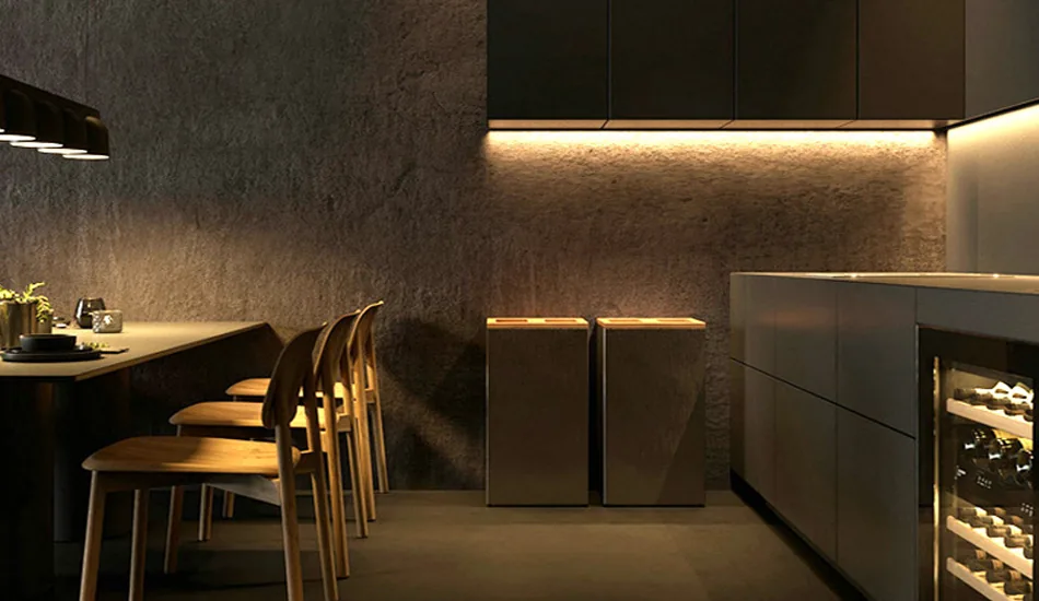 Tunable white for kitchens and display shelving